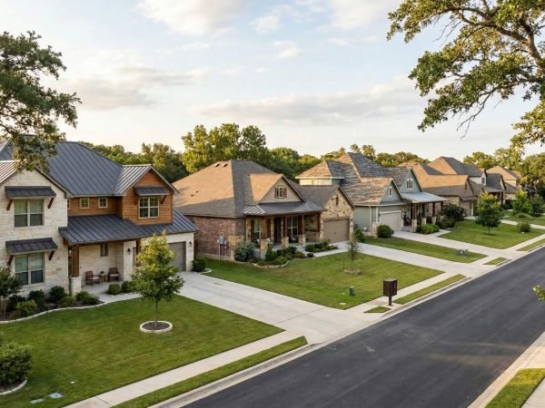 Houses On Neighborhood Street